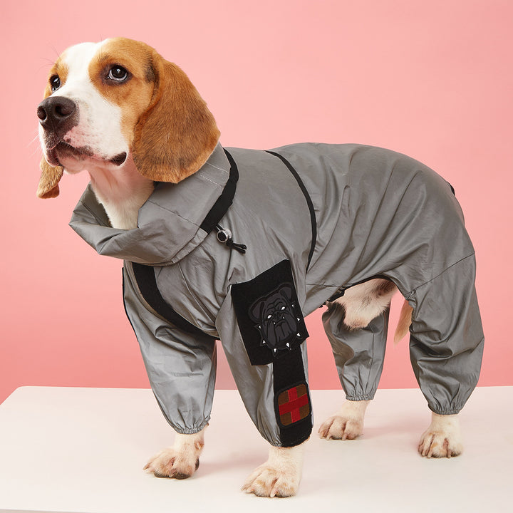 Pet Reflective Four-legged Raincoat