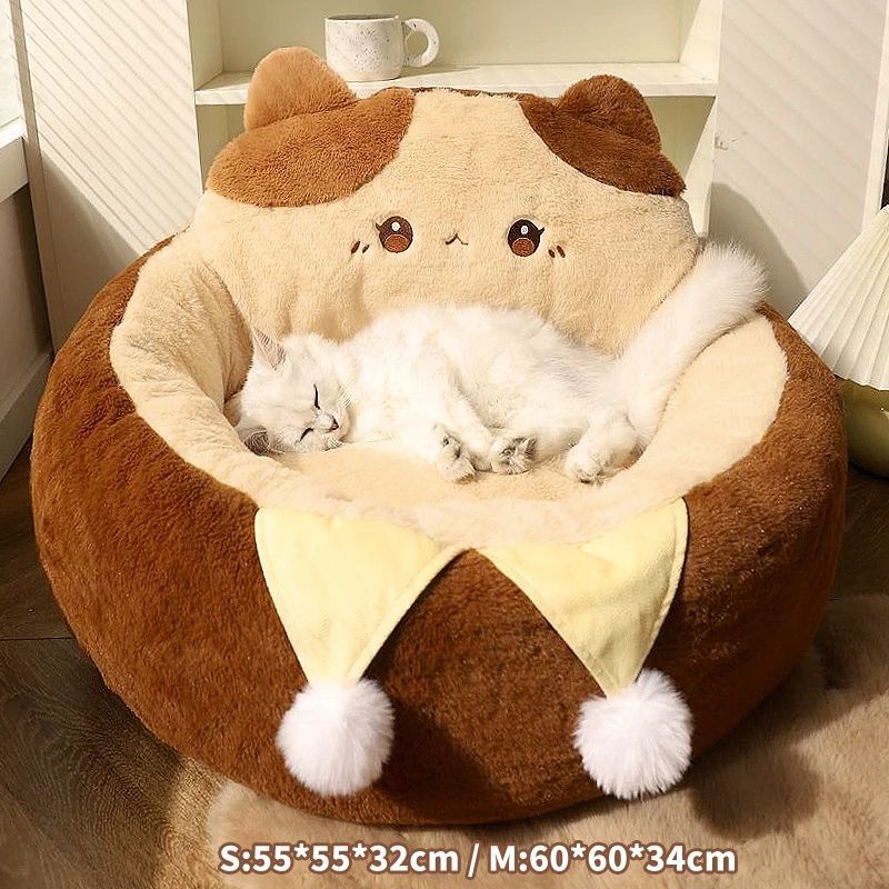 Cats Sofa Dogs Bed Round Cat Bed