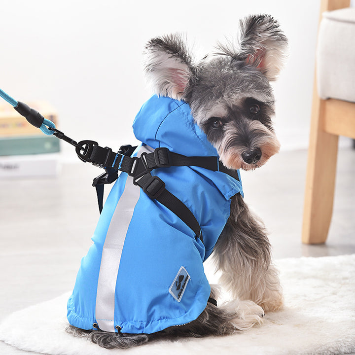 Pet Chest Back Waterproof Raincoat