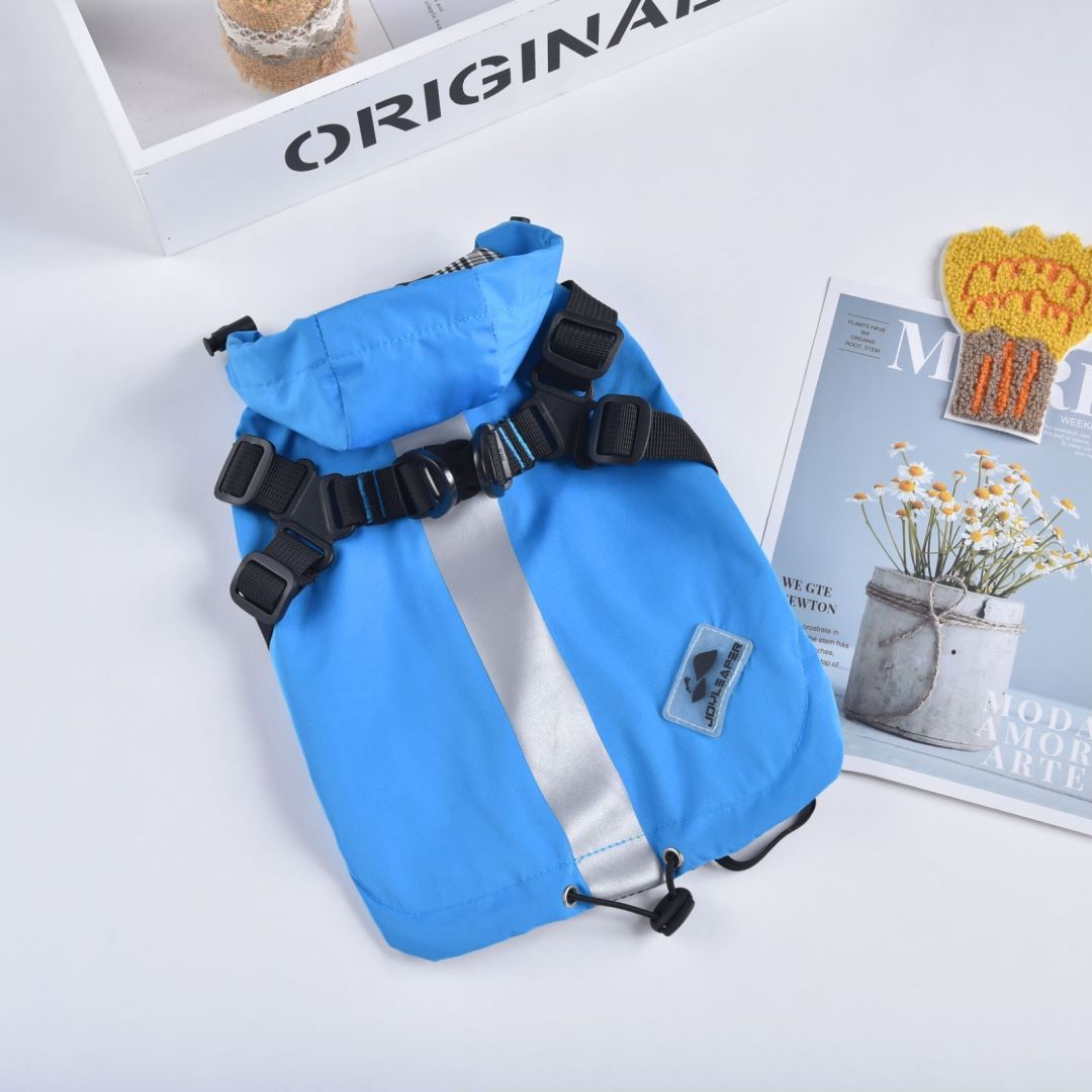 Pet Chest Back Waterproof Raincoat