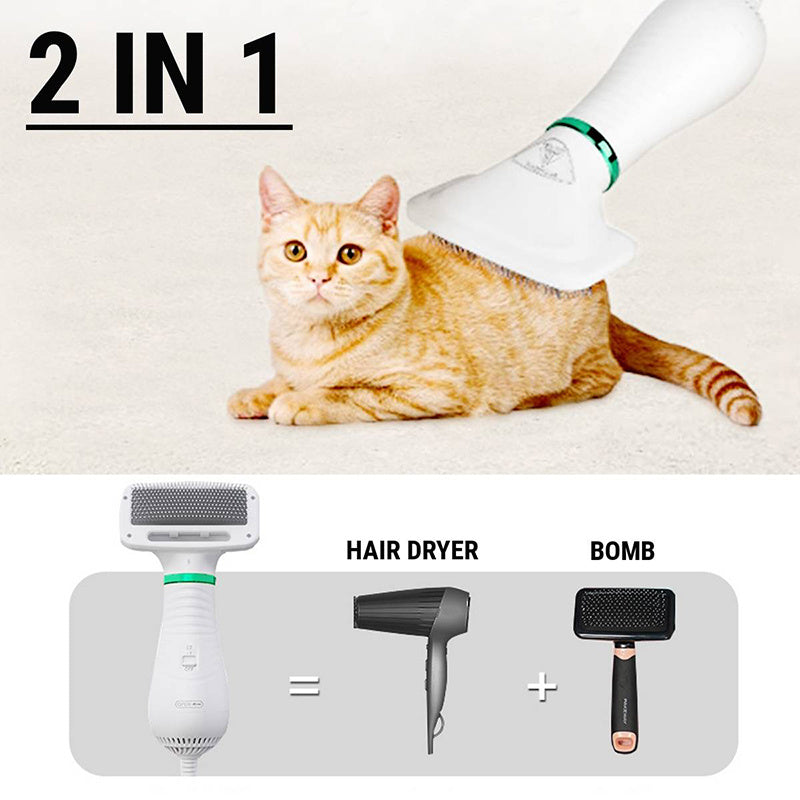2 in 1 Pet Drying Brush Comb