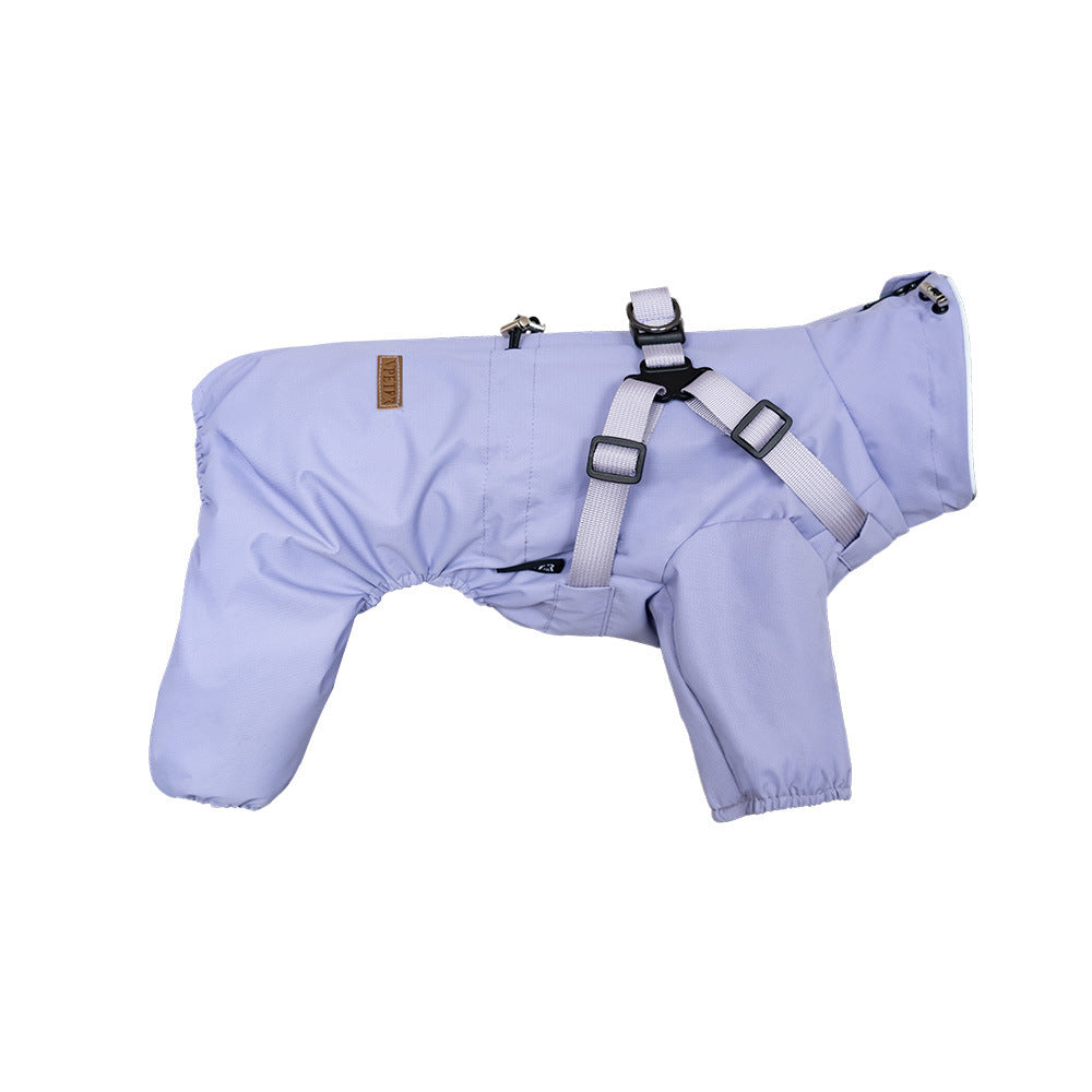 Fashion Personality Pet One-piece Raincoat