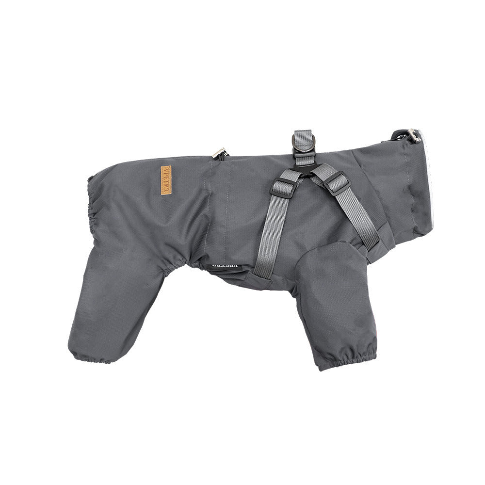 Fashion Personality Pet One-piece Raincoat