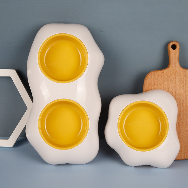 Egg-shaped Pet Feeding Bowl
