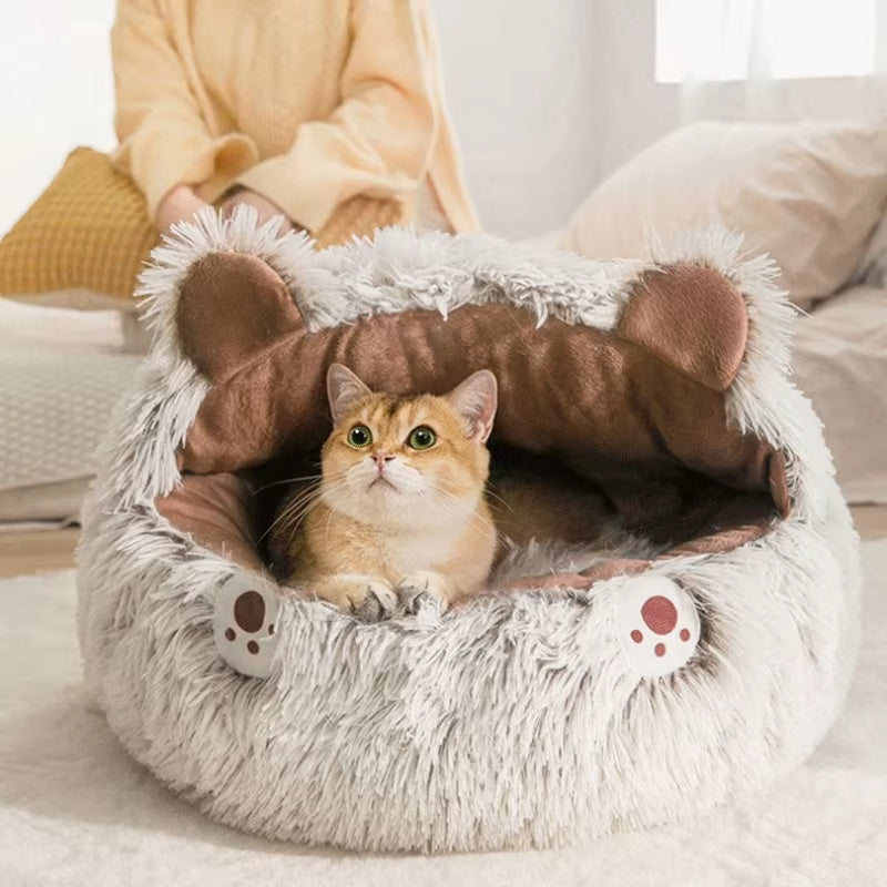 Winter New Long Plush Pet Bed