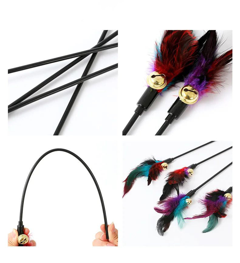 Rainbow Color Feather Toys