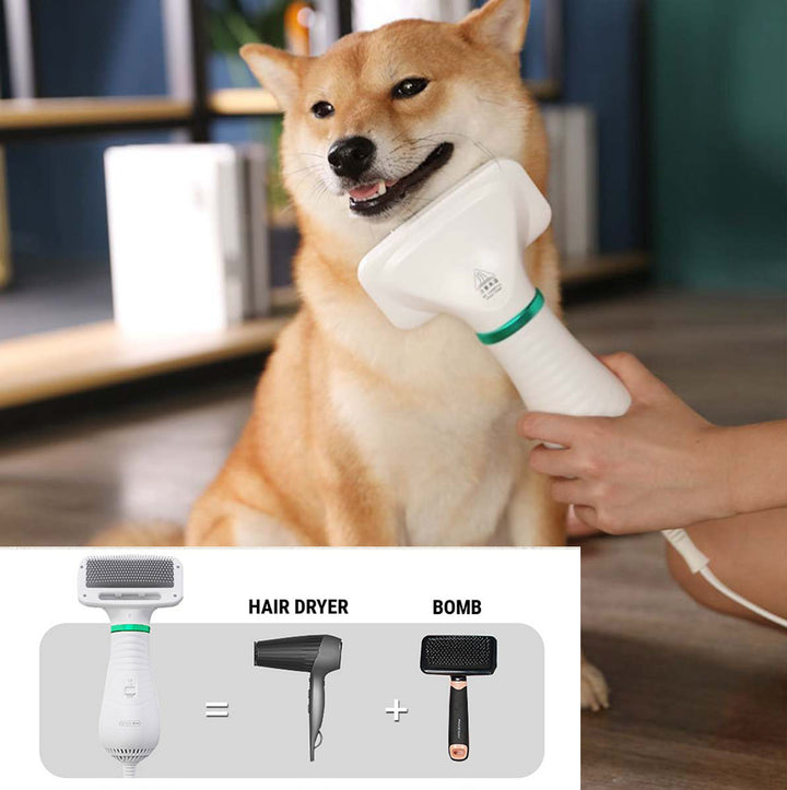 2 in 1 Pet Drying Brush Comb