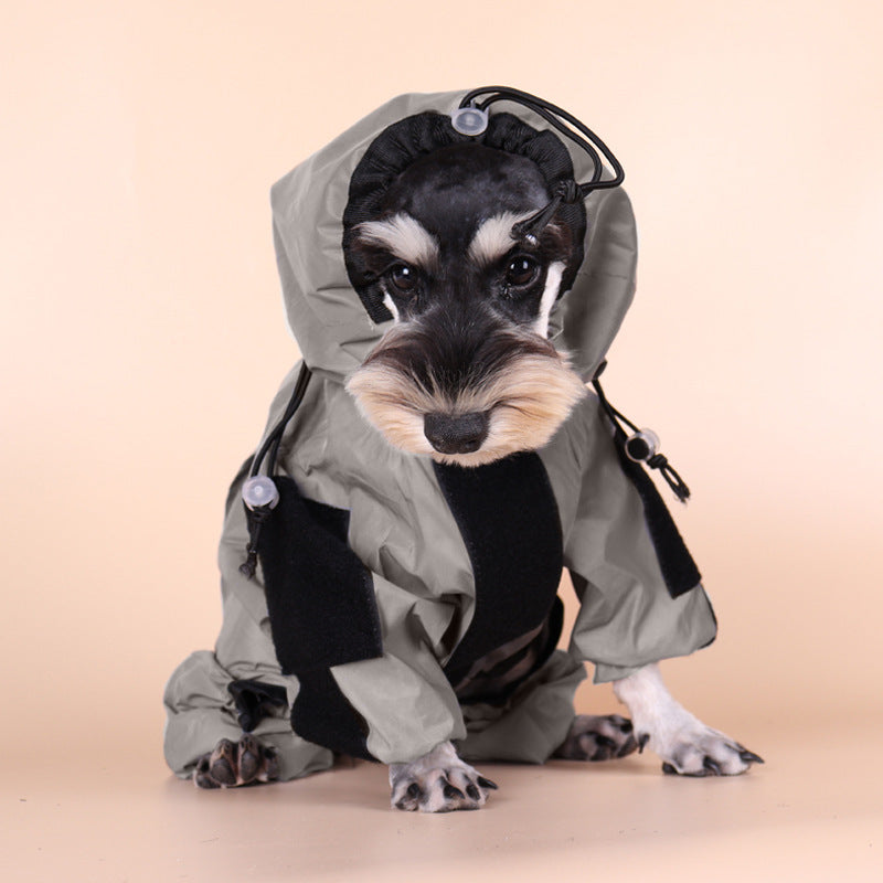 Pet Reflective Four-legged Raincoat