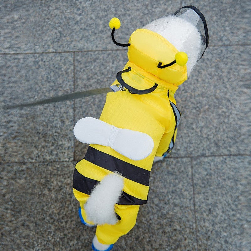 Chest Integrated Pet Dog Raincoat