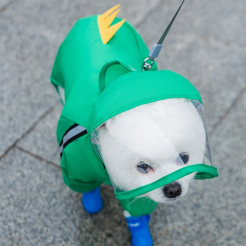 Chest Integrated Pet Dog Raincoat