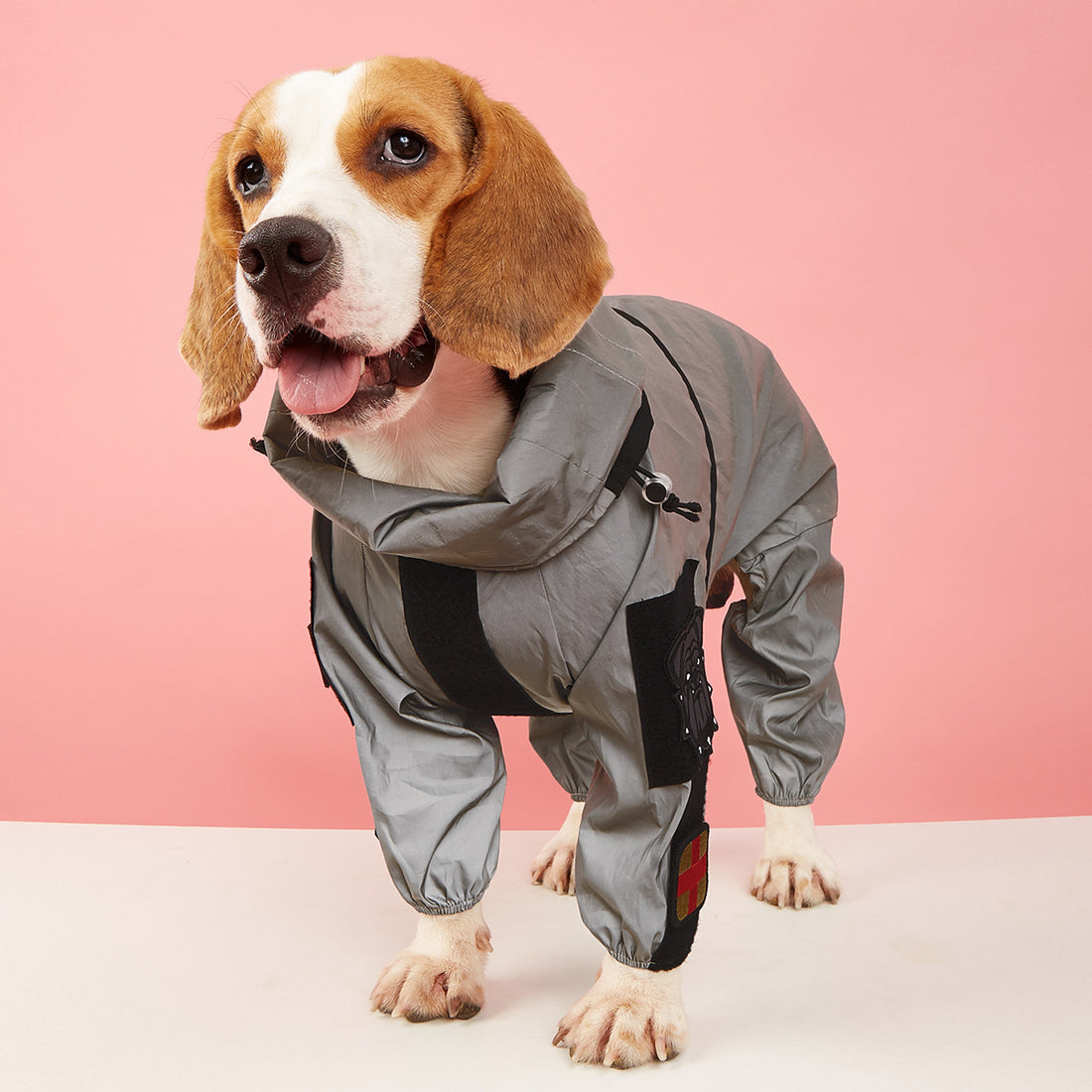 Pet Reflective Four-legged Raincoat
