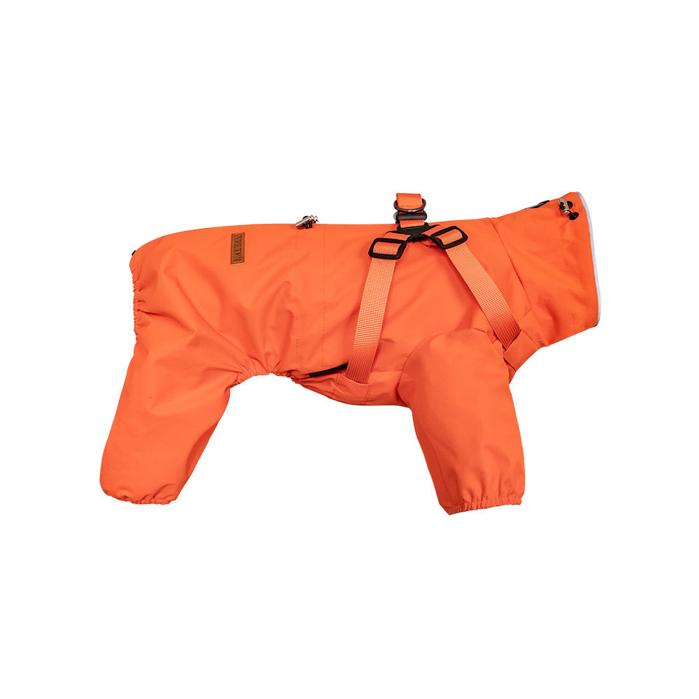 Fashion Personality Pet One-piece Raincoat