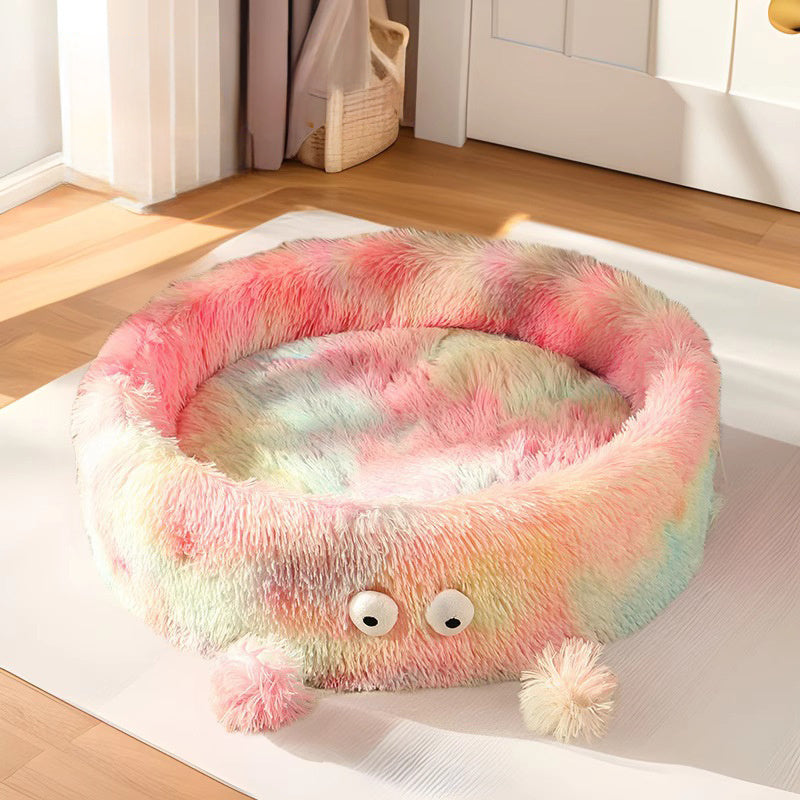Winter Warm Cute Eye Small Monster Bed