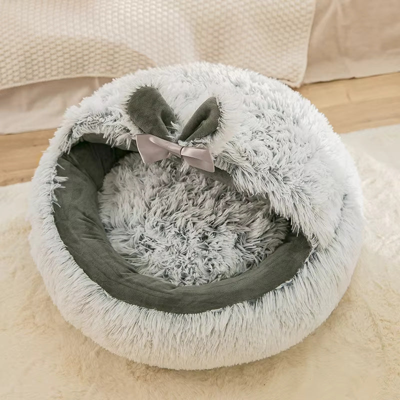 Winter New Long Plush Pet Bed