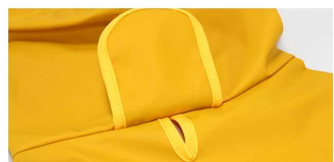 Dog Raincoat Transparent Pet Poncho With Bellyband