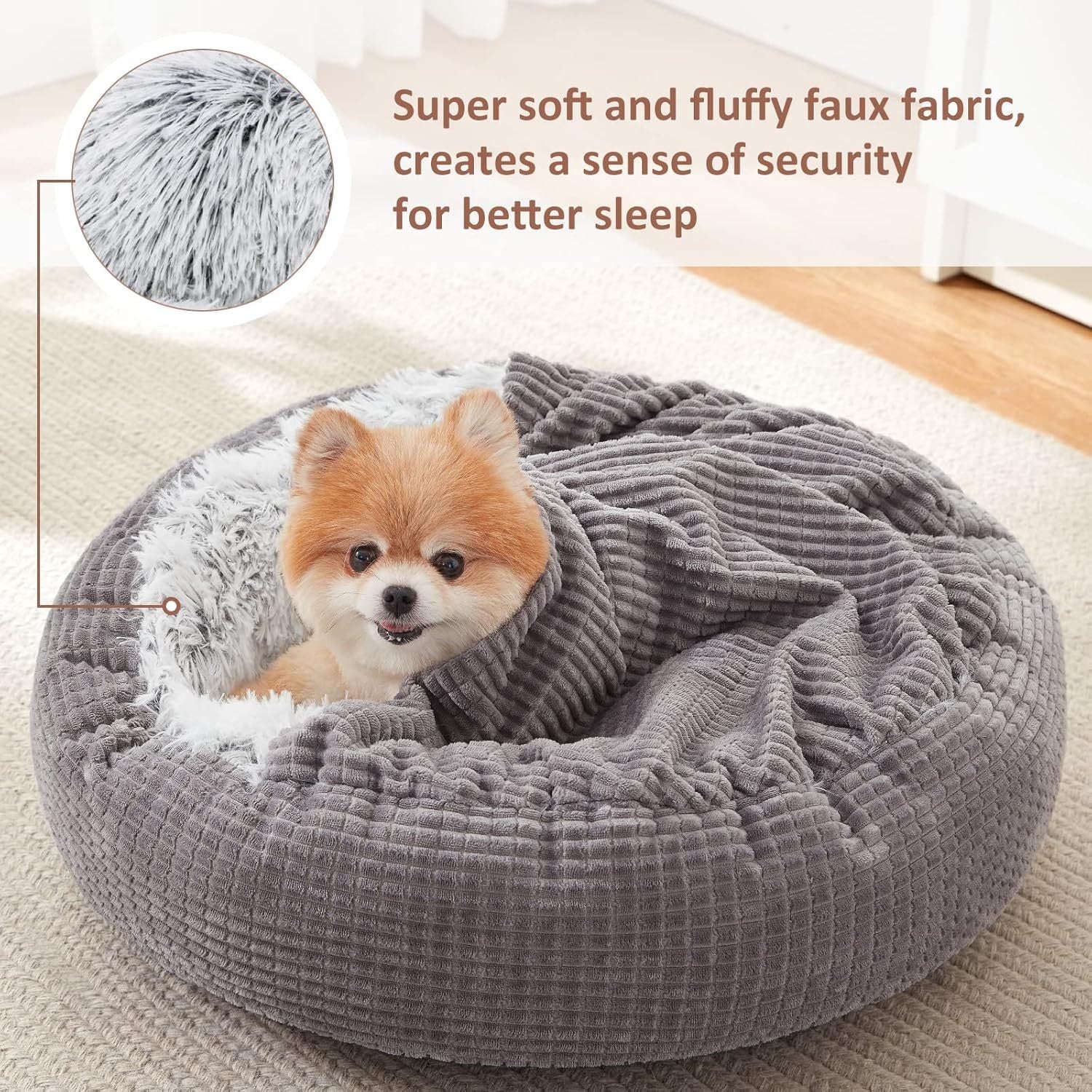 Small Dog Bed With Blanket