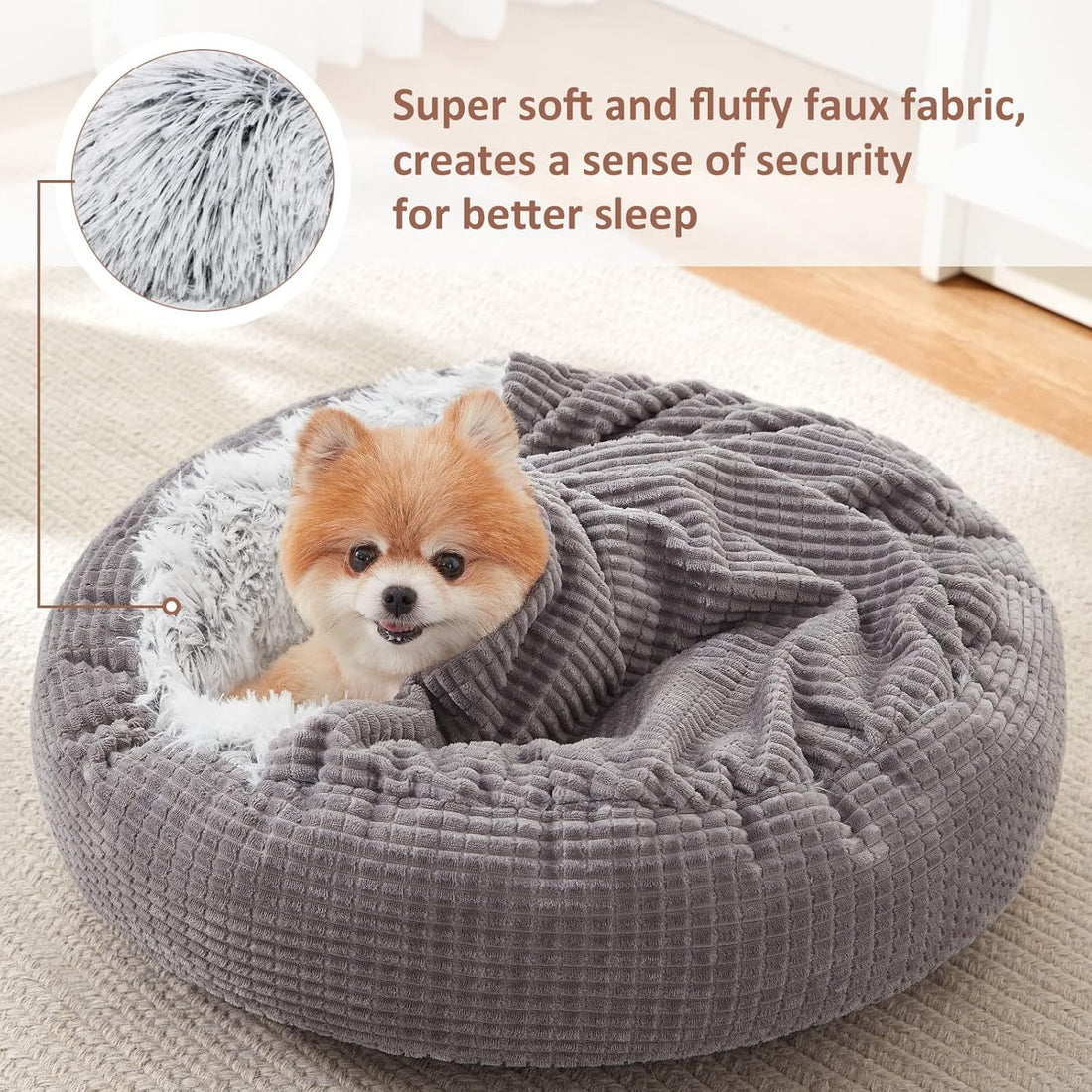 Small Dog Bed With Blanket