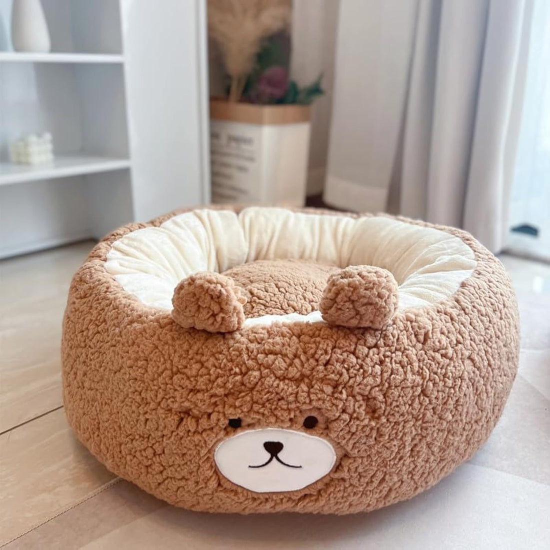 Cartoon Dog Cushion Round Bed
